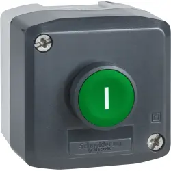 Surface mount housing, 1 pushbutton, 1 Form A (N/O), XALD102