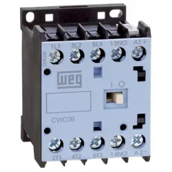 Compact contactor, 3 pole, 9 A, 3 Form A (N/O), coil 24 VDC, screw connection, 12486691