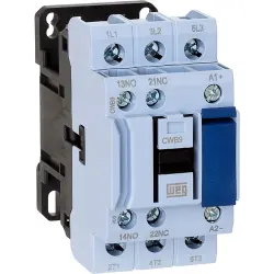 Power contactor, 3 pole, 25 A, 230 V, 1 Form A (N/O) + 2 Form B (N/C), screw connection, 12772076