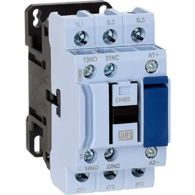 Power contactor, 3 pole, 25 A, 230 V, 1 Form A (N/O) + 2 Form B (N/C), screw connection, 12772076 - 1