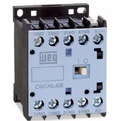 Auxiliary contactor, 4 pole, 10 A, 1 Form A (N/O) + 3 Form B (N/C), coil 24 VDC, screw connection, 12486871