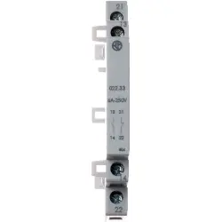 Auxiliary switch, 6 A, 2 Form A (N/O), coil 250 VAC, 022.33