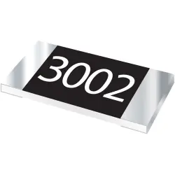 Resistor, thick film, SMD 1206 (3216), 0 Ω, 0.25 W, ±5 %, CR1206-J/-000ELF