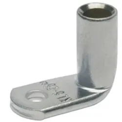 Uninsulated angled tube cable lug, 16 mm², 6.4 mm, M6, 43R6
