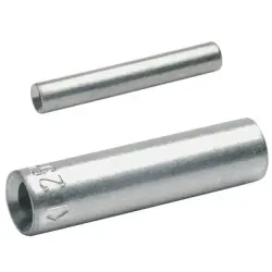 Butt connector, uninsulated, 4.0 mm², metal, 25 mm, SV4