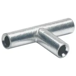 T connector, uninsulated, 10 mm², metal, 35 mm, STV10