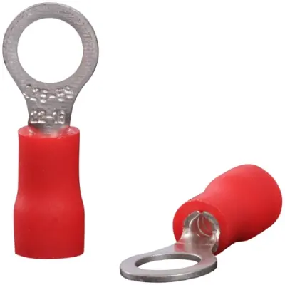 Insulated ring cable lug, 0.5-1.5 mm², 5.3 mm, M5, red, 22C442, package with 100 pieces - 1