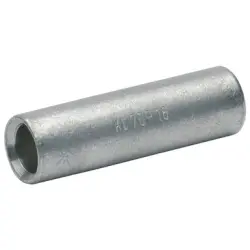 Butt connector, uninsulated, 6.0 mm², AWG 10, metal, 30 mm, 121R