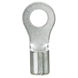 Uninsulated ring cable lug, AWG 16 to 14, 4.3 mm, metal, P14-8R-M