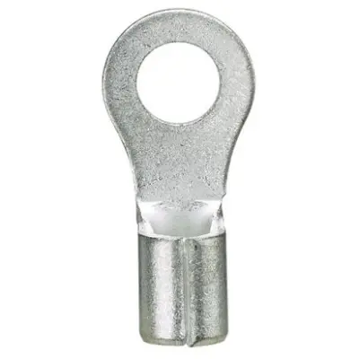 Uninsulated ring cable lug, AWG 16 to 14, 5.1 mm, metal, P14-10R-M - 1