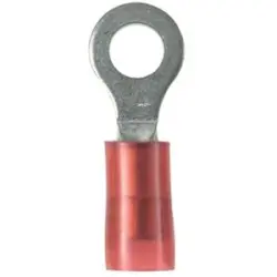 Insulated ring cable lug, 4.0-6.0 mm², AWG 12 to 10, 6.9 mm, yellow, PN10-14R-D