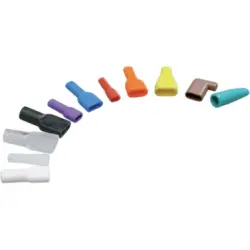 Insulating grommet for 6.3 mm, PVC, UL 94HB, gray, 01050001013