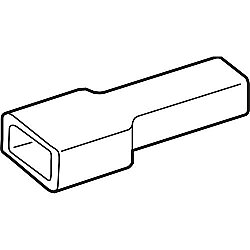 Insulating grommet for 2.8 mm, PVC, blue, 01050007002 (1)