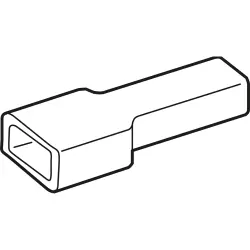 Insulating grommet for 2.8 mm, PVC, yellow, 01050007004