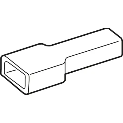 Insulating grommet for 2.8 mm, PVC, yellow, 01050007004 - 1