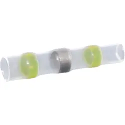 Solder connector with heat shrink insulation, 4.0-6.0 mm², yellow, 40 mm, 22C464, package with 50 pieces