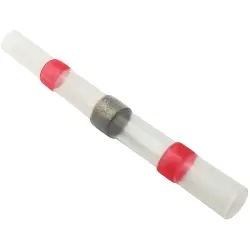 Solder connector with heat shrink insulation, 0.5-1.0 mm², AWG 22 to 18, red, 40 mm, 2011C399, package with 20 pieces