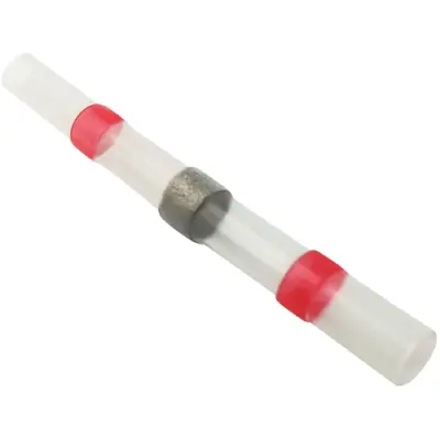 Solder connector with heat shrink insulation, 0.5-1.0 mm², AWG 22 to 18, red, 40 mm, 2011C399, package with 20 pieces - 1