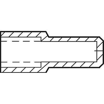 Insulating grommet for 4.8 mm, PVC, green, 01050022003 - 2