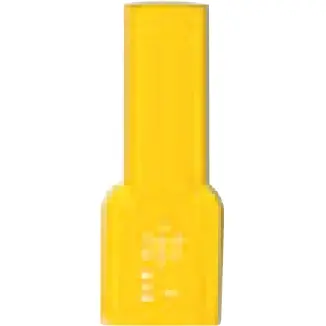 Insulating grommet for 4.8 mm, PVC, yellow, 01050022004 - 1