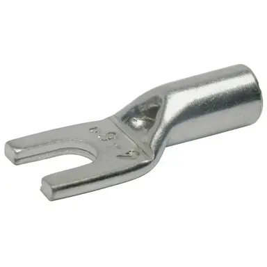 Uninsulated tube cable lug, 2.5 mm², AWG 14, 4.3 mm, M4, metal, 93C4 - 1