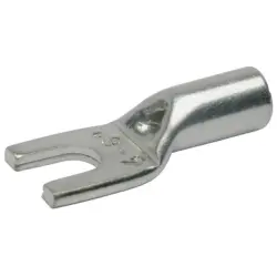 Uninsulated tube cable lug, 2.5 mm², AWG 14, 4.3 mm, M4, metal, 93C4