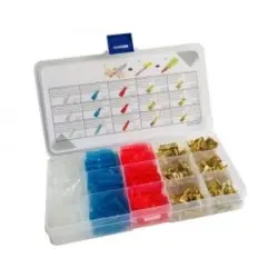 Cable connector assortment, flat receptacles/insulating sleeves, 320 pieces, N1711C001