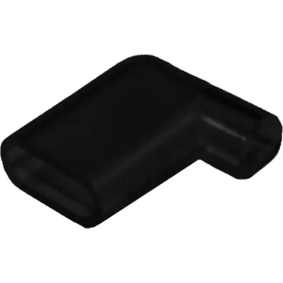 Insulating grommet for 6.3 mm, PVC, UL 94HB, black, 01050005010 - 1