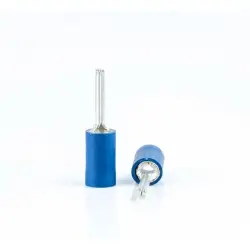 Insulated pin cable lug, 1.5-2.5 mm², AWG 16 to 14, blue, BYB-4-07F5077