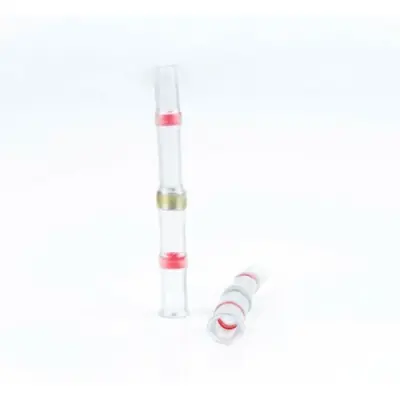 Solder connector with heat shrink insulation, 0.8-2.0 mm², red, 42 mm, BYB-4-07F5084 - 1