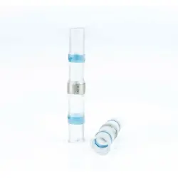 Solder connector with heat shrink insulation, 2.0-4.0 mm², blue, 42 mm, BYB-4-07F5085