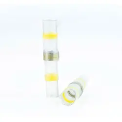 Solder connector with heat shrink insulation, 4.0-6.0 mm², yellow, 42 mm, BYB-4-07F5086
