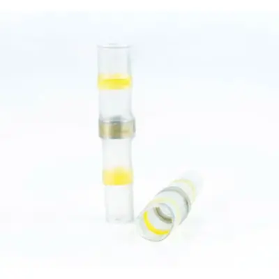 Solder connector with heat shrink insulation, 4.0-6.0 mm², yellow, 42 mm, BYB-4-07F5086 - 1