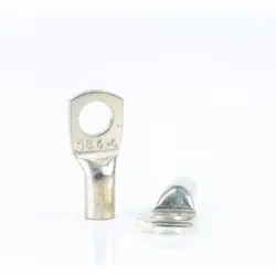 Uninsulated tub cable lug with viewing hole, 10 mm², AWG 8, 8 mm, BYB-4-07F5138