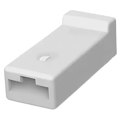 Insulating housing for 6.3 mm, 1 pole, PA, natural, 925324-2 - 1
