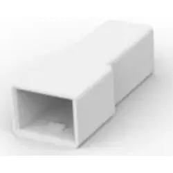 Insulating housing for 6.3 mm, 1 pole, PA, UL 94V-2, natural, 180916