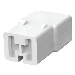 Insulating housing for 6.3 mm, 2 pole, PA, UL 94V-0, natural, 180923