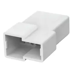 Insulating housing for 6.3 mm, 2 pole, PA, natural, 180908