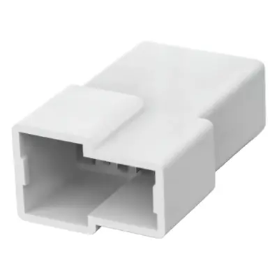 Insulating housing for 6.3 mm, 2 pole, PA, natural, 180908 - 1