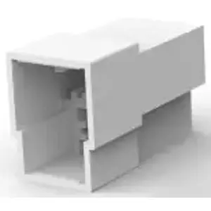 Insulating housing for 6.3 mm, 3 pole, PA, natural, 926097-1 - 1