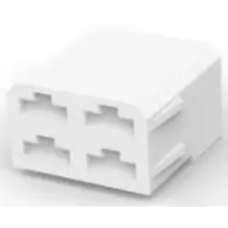 Insulating housing for 6.3 mm, 4 pole, PA, natural, 180900