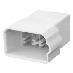 Insulating housing for 6.3 mm, 4 pole, PA, natural, 180901