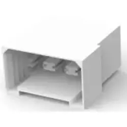 Insulating housing for 6.3 mm, 6 pole, PA, UL 94V-2, natural, 180906