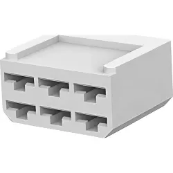 Insulating housing for 6.35 mm, 6 pole, PA, natural, 880297-1