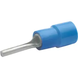Insulated pin cable lug, 1.5-2.5 mm², AWG 16 to 14, 1.9 mm, blue, 710