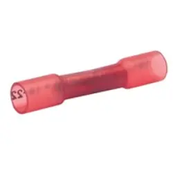 Butt connector with heat shrink insulation, 0.5-1.0 mm², AWG 20 to 17, red, 36 mm, 670WS