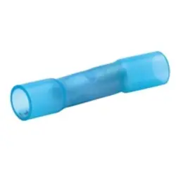 Butt connector with heat shrink insulation, 1.5-2.5 mm², AWG 15 to 13, blue, 36 mm, 680WS