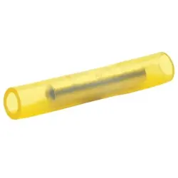 Butt connectorwith insulation, 0.1-0.4 mm², AWG 26 to 22, yellow, 20 mm, 669