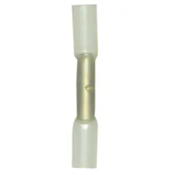 Butt connector with heat shrink insulation, 0.34-0.5 mm², AWG 24 to 22, yellow, 28.5 mm, 3734H