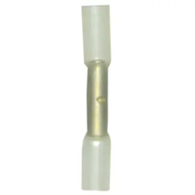 Butt connector with heat shrink insulation, 0.34-0.5 mm², AWG 24 to 22, yellow, 28.5 mm, 3734H - 1